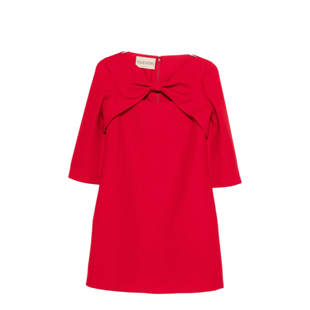 Wool And Silk Mini Dress
