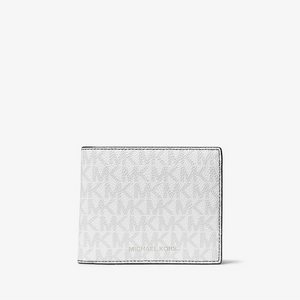 Michael Kors Cooper Logo Billfold Wallet With Coin Pouch Bright White