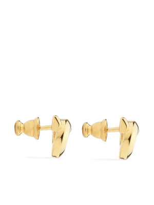 Gancini stud earrings