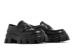 Prada Monolith Loafer Black