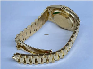 Rolex | Day-Date | 128238 | Yellow gold | 36 mm | Yellow gold | Green | Automatic