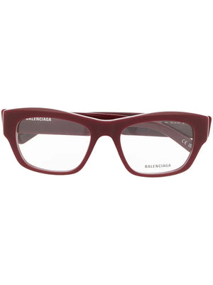 logo-print rectangle-frame glasses