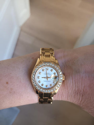 Rolex | Datejust | 69298 | Yellow gold | 29 mm | Yellow gold | Mother of pearl | Automatic