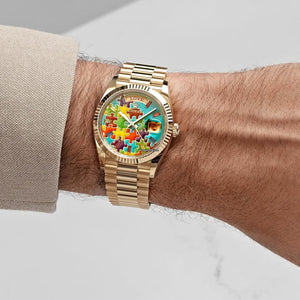 Rolex | Day-Date | 128238 | Yellow gold | 36 mm | Yellow gold | Turquoise | Automatic