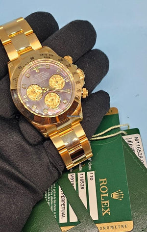 Rolex | Daytona | 116528 | Gold/Steel | 40 mm | Yellow gold | Mother of pearl | Automatic