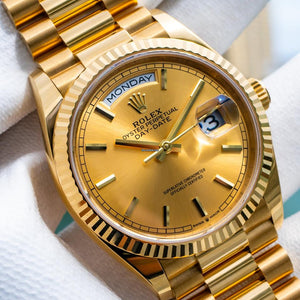 Rolex | Day-Date | 128238 | Yellow gold | 36 mm | Yellow gold | Gold | Automatic
