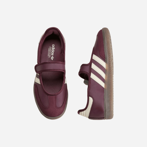 Adidas Samba Jane Maroon / Cream White / Gold Metallic