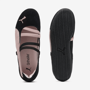 PUMA SPEEDCAT SUEDE BALLET { PUMA BLACK-MAUVE MIST