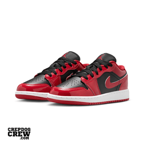 Jordan 1 Low SE Patent Bred Toe (GS)