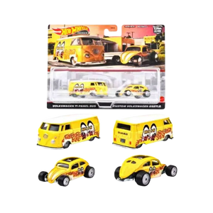 Hot Wheels Premium Car Culture Volkswagen T1 Panel Bus & Beetle 2-Pack Set