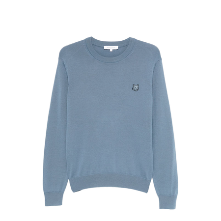 Bold Fox Head Knit - Breton Blue