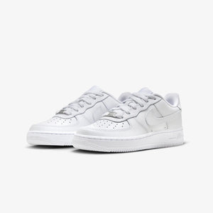 Nike AIR FORCE 1 LE (GS) "WHITE/WHITE/WHITE"