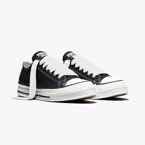CONVERSE CHUCK TAYLOR ALL STAR THROWBACK { BLACK/VINTAGE WHITE/RED