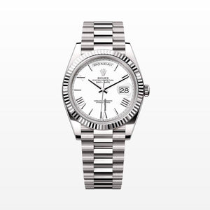 Rolex | Day-Date | 228239 | White gold | 40 mm | White gold | White | Automatic