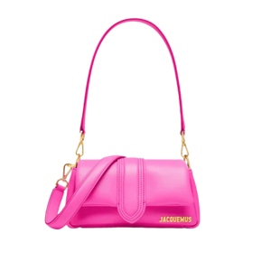 Jacquemus The Small Bambimou Soft Padded Leather Bag Neon Pink