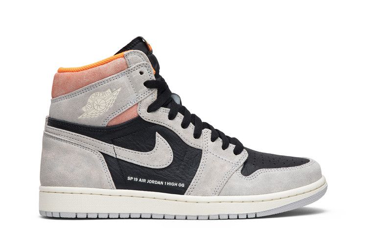 Jordan 1 Retro High Neutral Grey Hyper Crimson
