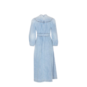 Denim Midi Dress - Blue