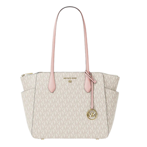 Michael Kors Marilyn Medium Signature Logo Tote Bag Pwd Blsh Mlt