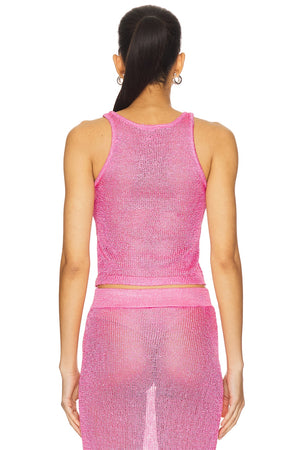 superdown Miranda Knit Top in Pink