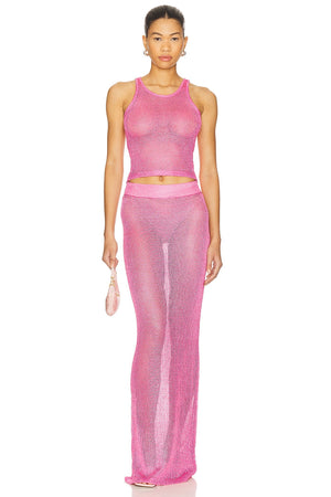 superdown Miranda Knit Top in Pink