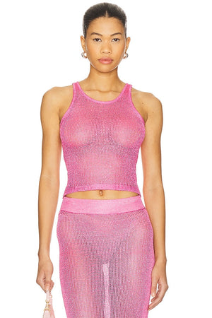 superdown Miranda Knit Top in Pink