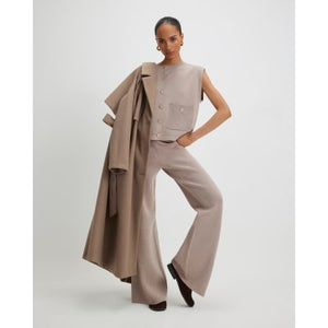 Beige Knitted Waistcoat
