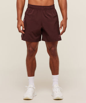 Gymshark Sport  7" Shorts - Rich Maroon/Reset Pink