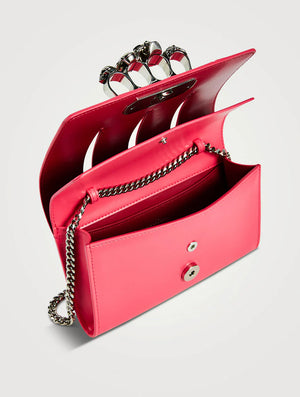 The Slash Four-Ring Leather Clutch