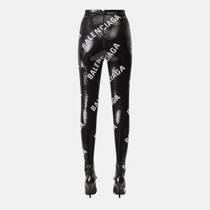 Sequinned Sock Boot Leggings