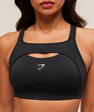 Gymshark Alpha High Support Sports Bra - Black