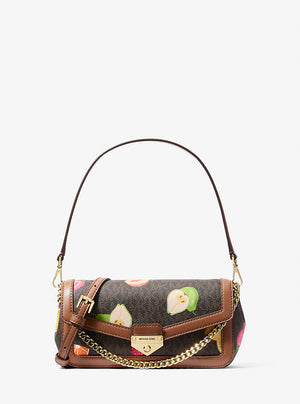 Soho Small Printed Signature Logo Convertible Crossbody Bag