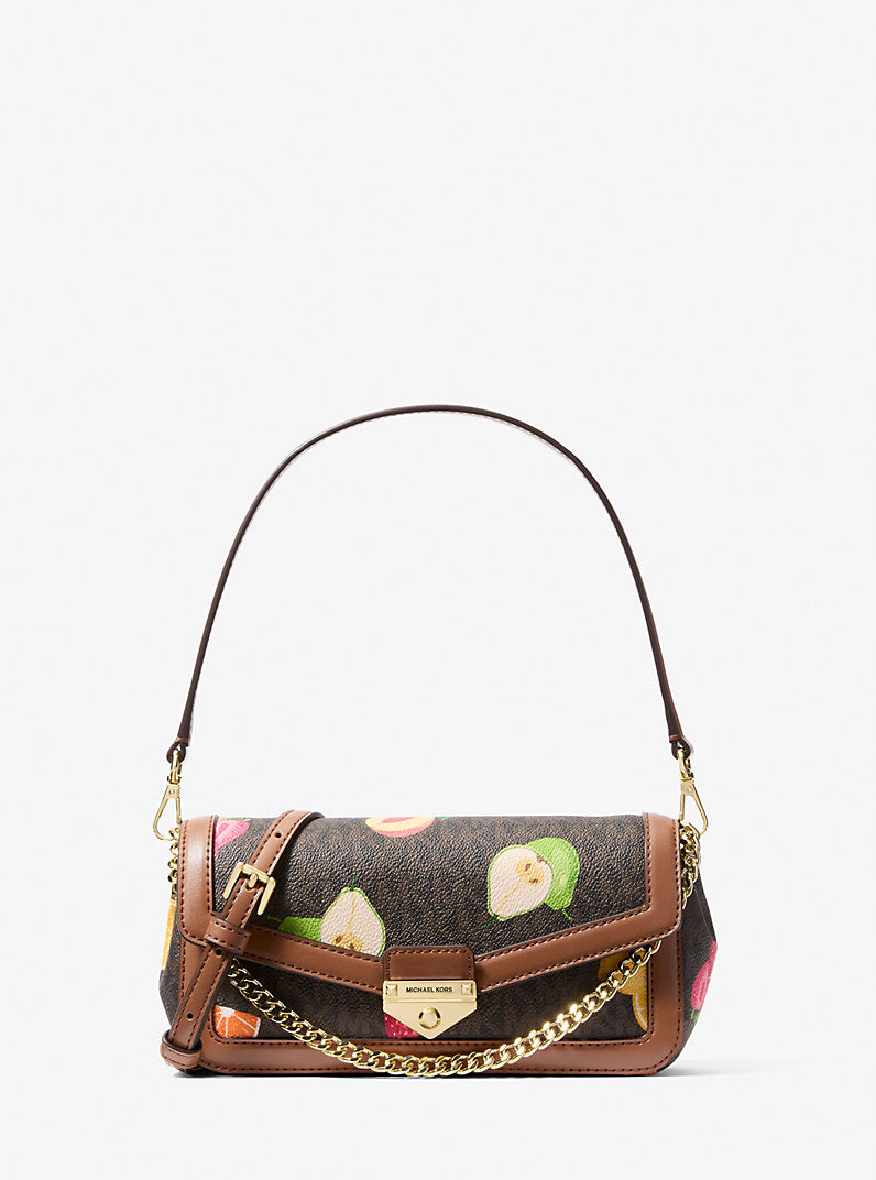 Soho Small Printed Signature Logo Convertible Crossbody Bag