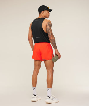 Gymshark Running Elite Race 5" Short - Electric Orange