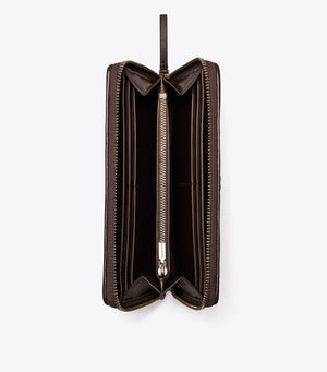 Kira Diamond Quilt Pavé Zip Continental Wallet