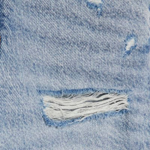 Light Blue Denim Ripped Shorts