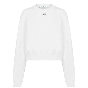 Stamp Cotton Long Sleeve Crew Sweatshirt