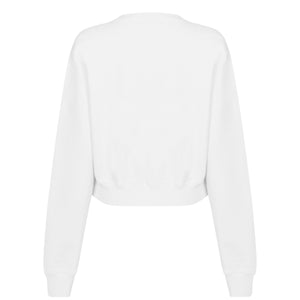Stamp Cotton Long Sleeve Crew Sweatshirt