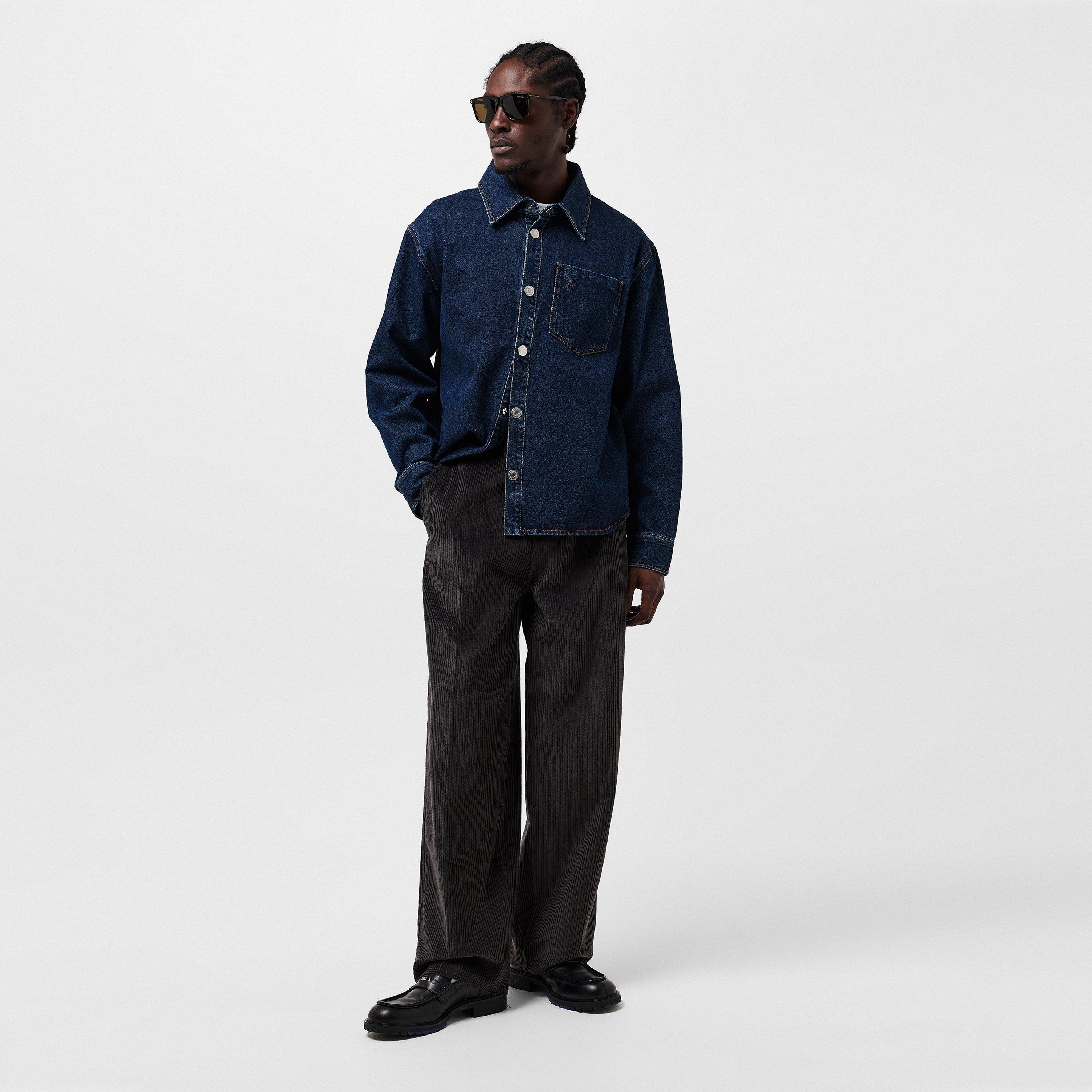Long-Sleeve Denim Shirt