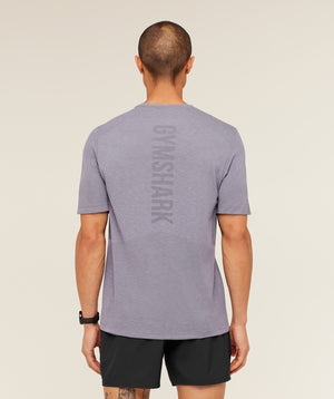 Gymshark Lightweight Seamless T-Shirt - GS Fog Purple/ Marl