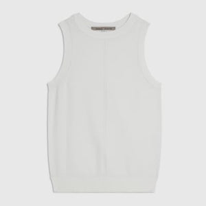 White Knitted Vest Top