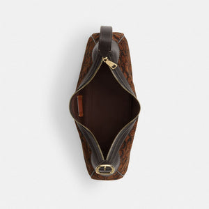 Ella Small Shoulder Bag In Signature Chenille