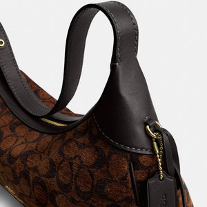 Ella Small Shoulder Bag In Signature Chenille