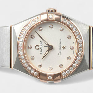 Omega Constellation Quartz Manhattan / Steel&Rose gold / 25 mm / Papers / 131.25.25.60.52.001