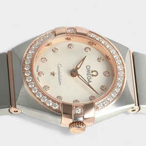 Omega Constellation Quartz Manhattan / Steel&Rose gold / 25 mm / Papers / 131.25.25.60.52.001