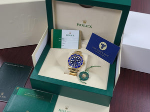 Rolex | Submariner | 116618LB | Yellow gold | 40 mm | Yellow gold | Blue | Automatic
