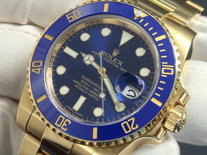 Rolex | Submariner | 116618LB | Yellow gold | 40 mm | Yellow gold | Blue | Automatic