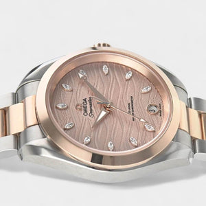 Omega Seamaster Aqua Terra Steel&Rose gold / 34 mm / Box&Papers / 220.20.34.20.59.00
