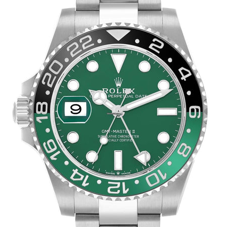 Rolex | GMT-Master II | 126729 | White gold | 40 mm | White gold | Green | Automatic