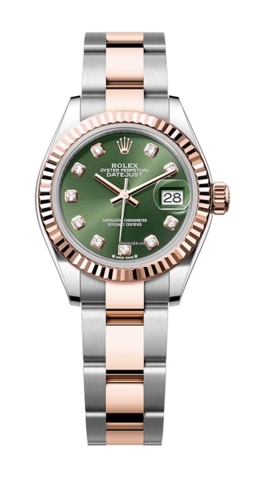 Rolex | Datejust | 279171 | Steel | 28 mm | Rose gold | Green | Automatic