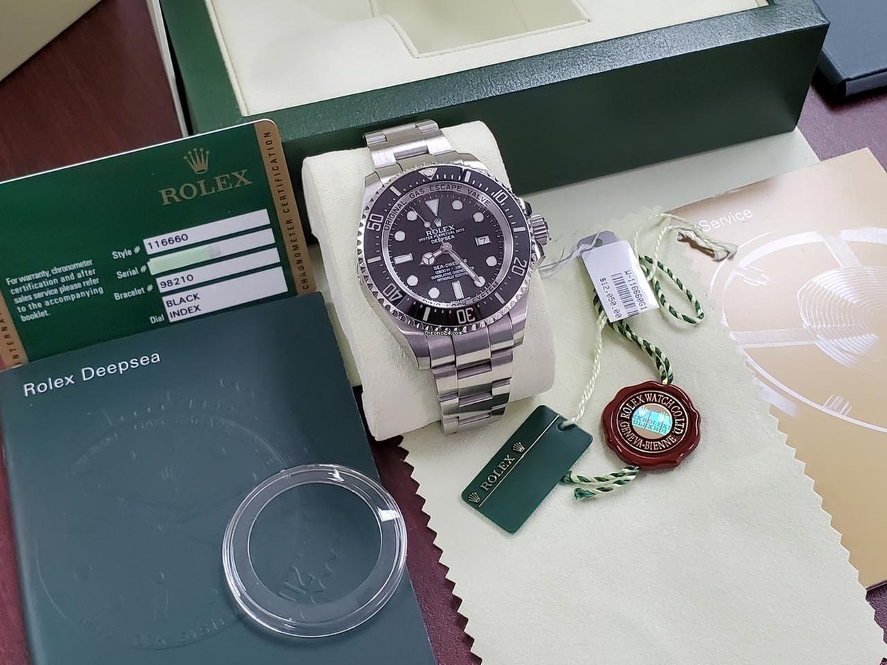 Rolex DEEPSEA SEA-DWELLER Submariner Date MK1 Black 1st Edition Full Set Box Papers Tags